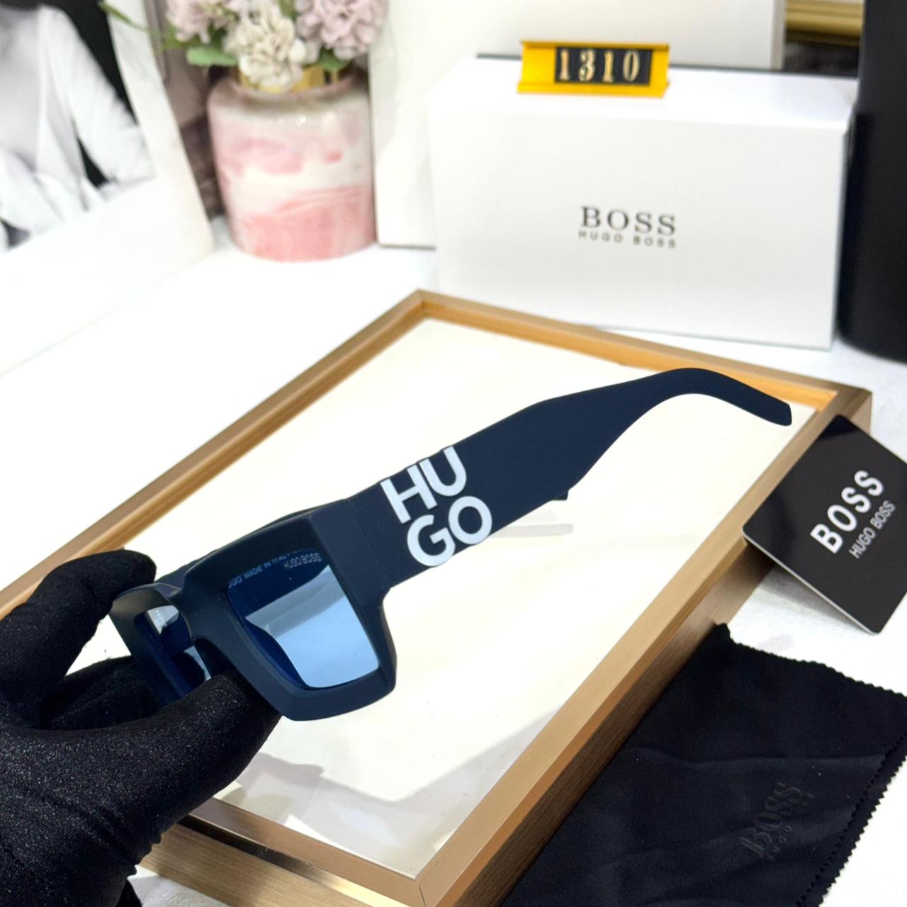 Hugo Boss Wayfarer All Blue Matee Men’s Sunglasses