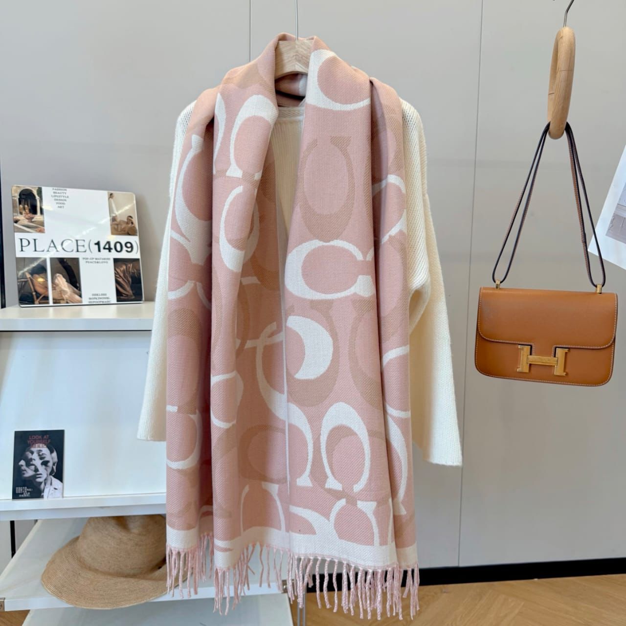 WhatsApp Image 2026-01-09 at 9.04.44 PM Coach Signature Pink Monogram Stole