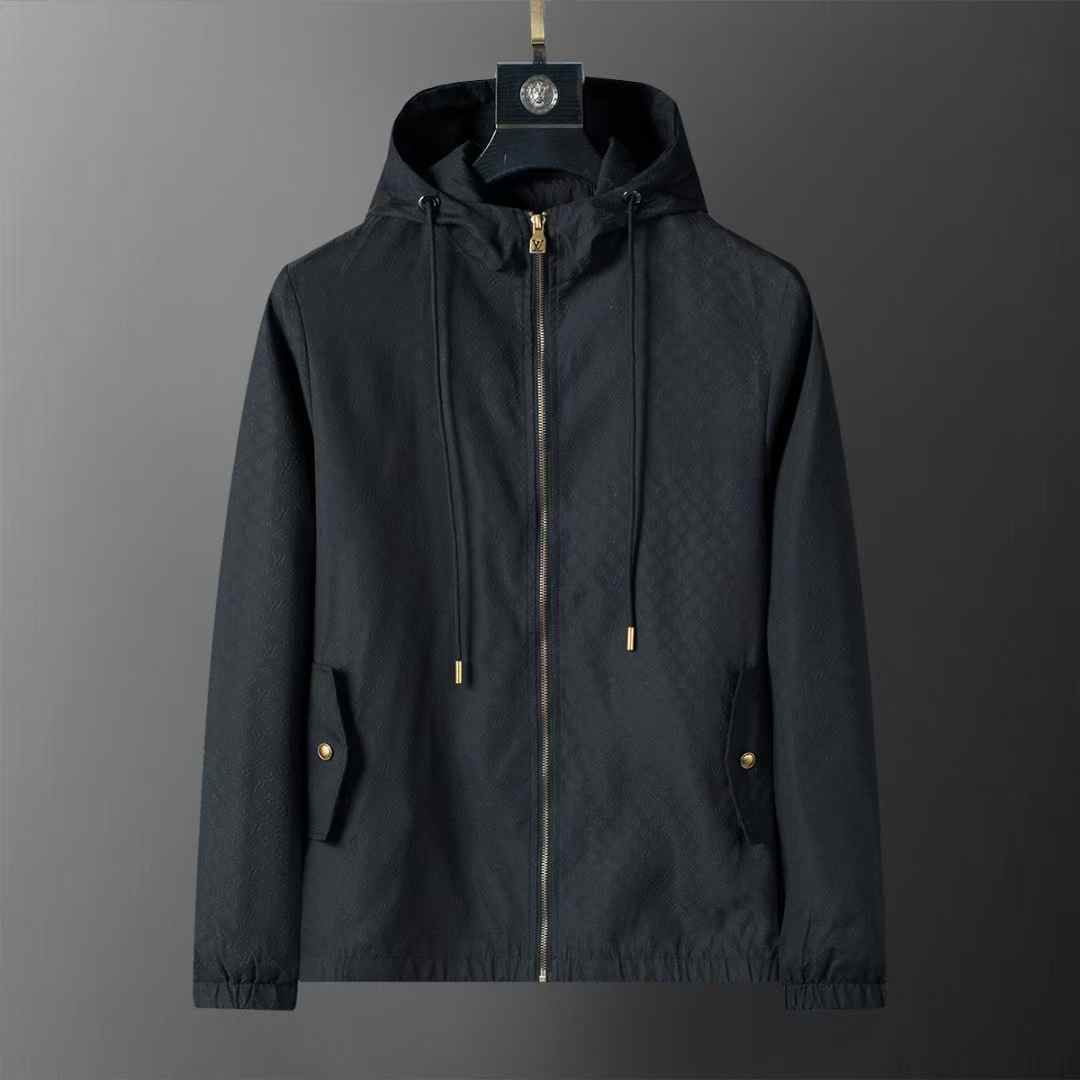 Louis Vuitton Embossed Black Wind Cheater Jacket