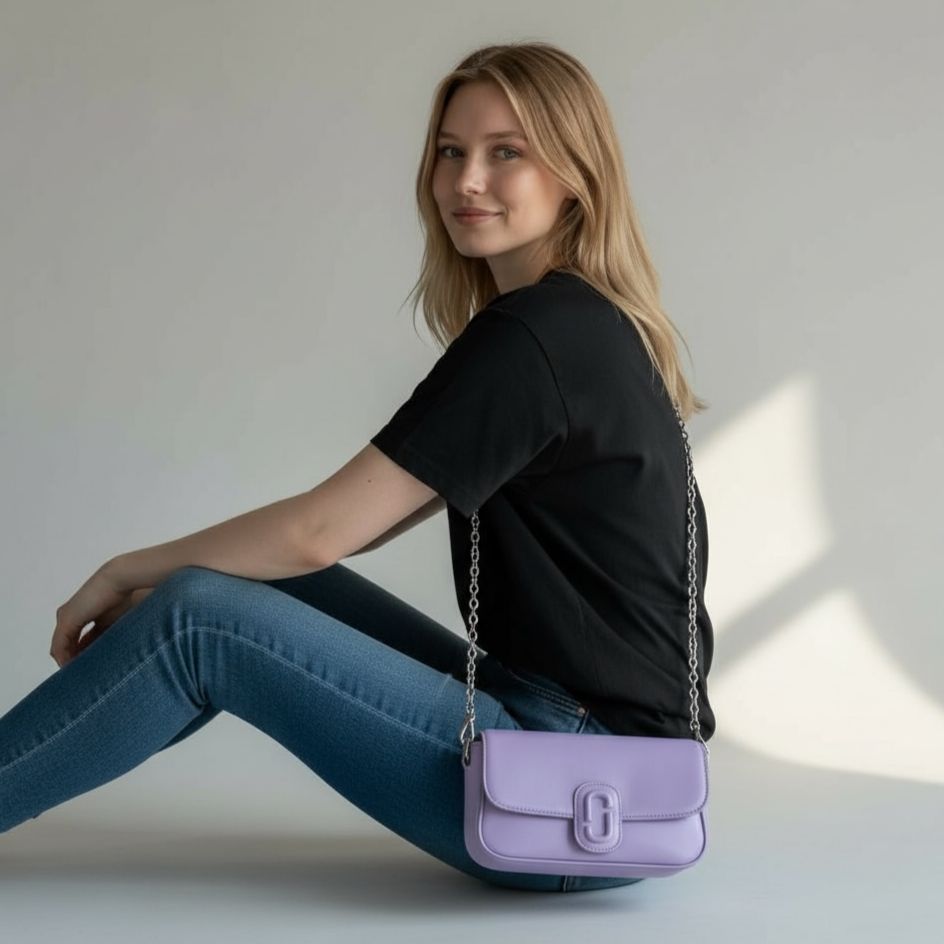 Marc Jacob The Clover Purple Color Sling Bag (With Box)