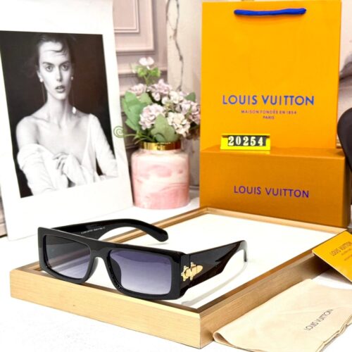 WhatsApp Image 2026-02-11 at 6.35.20 PM Louis Vuitton Rectangular Black Unisex Sunglass