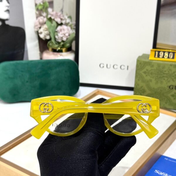 WhatsApp Image 2026-02-12 at 4.53.19 PM Gucci Yellow Cat-Eye Optical Eyeglasses for Women