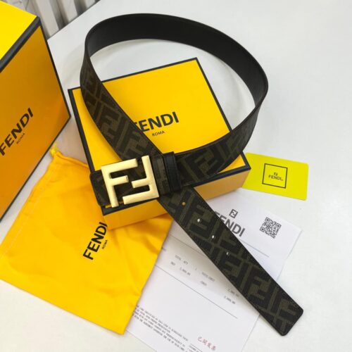 WhatsApp Image 2026-02-13 at 6.21.17 PM Fendi FF Logo Buckle Reversible Coffee Men's Belt
